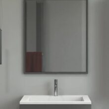 آینه سایز 50*70 طوسی فریم 3 سانتی متر