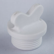درپوش پلاستیکی رزوه دار پایه کوتاه سفید “1/2 W آذین