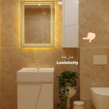 باکس آینه سفید مانا 25*14*70