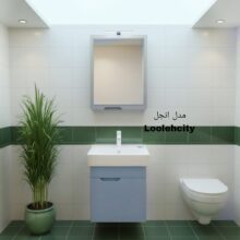 آینه باکس داروخانه طوسی آنجل ابعاد 14*60*45 pvc